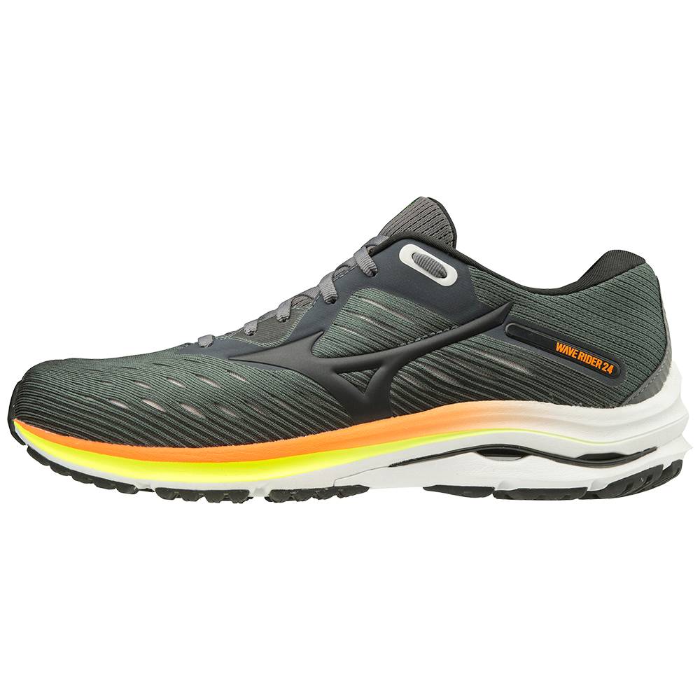 Tenis Para Correr Mizuno Wave Rider 24 2E (Wide) Para Hombre Verdes Oscuro 9481025-LO